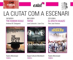 Imatge del cartell anunciador del cicle "La ciutat com a escenari"