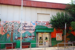 Actual emplaçament de l'Escola Palau d'Ametlla al carrer de Sant Isidre