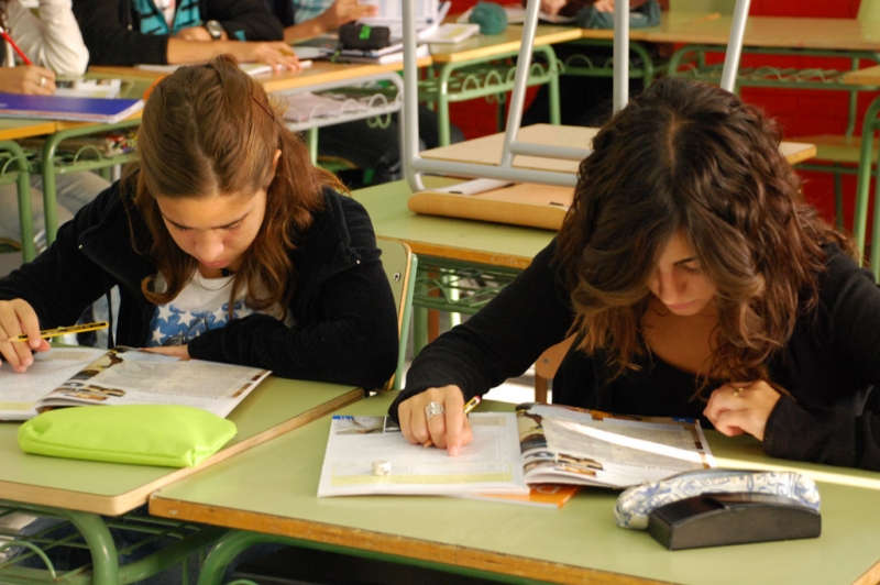 Alumnes de l'Institut Vinyes Velles (Imatge d'arxiu)