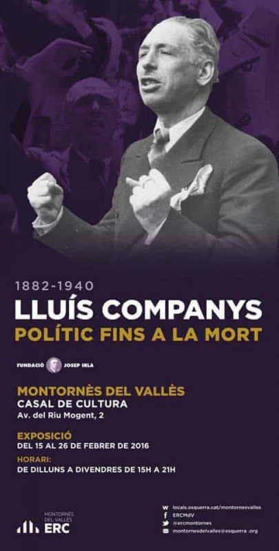 Cartell exposició Lluís Companys