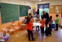 Una de les classes a l'Escola de Música