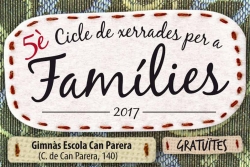 Cartell del 5è Cicle de xerrades per a famílies