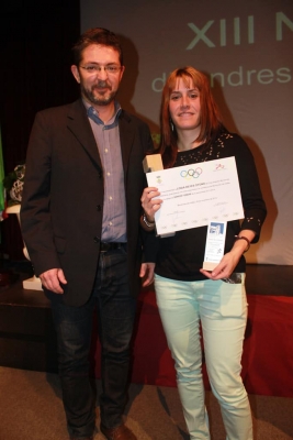 Loida Reyes del Club Esportiu Montornès Atletisme, premi femení sènior a la constància