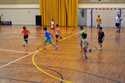 Exhibició de futbol sala