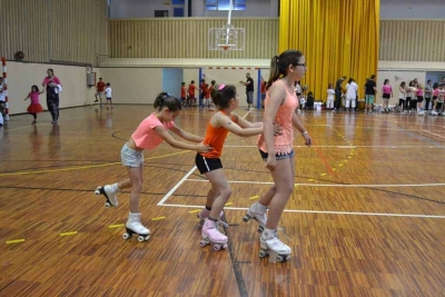 Moment de l'exhibició de patinatge