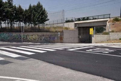 Intersecció dels carrers de les Tres Creus i del Vallès