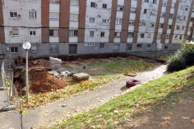 Una altra vista dels darreres del carrer del Nou d'abril