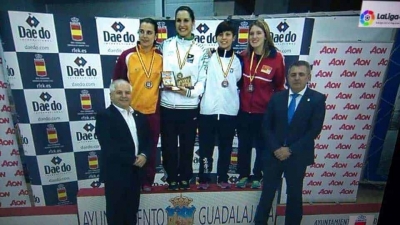 Noemi Mora al Campionat d'Espanya de Karate (Font: Club Karate Montornès)