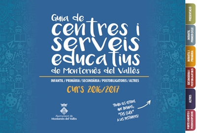 Portada de la Guia de centres i serveis educatius de Montornès