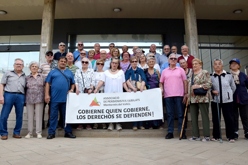 Acte reivindicatiu pels drets de la Gent Gran a càrrec de l'Associació de Pensionistes de Montornès.