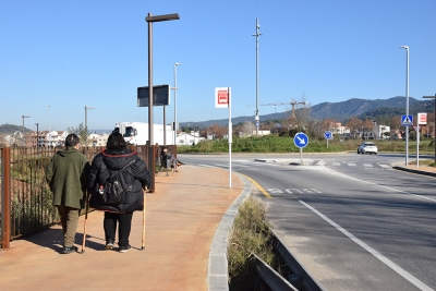 Itinerari de vianants entre Montornès i Vilanova.