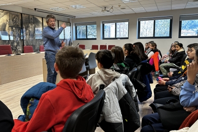 Xerrada a càrrec de l'alcalde i regidor d'Educació, José A. Montero.