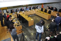 Un moment de l'acte celebrat a l'Ajuntament de Santa Perpètua de Mogoda