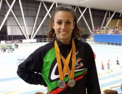 Patricia Purificación va aconseguir dues medalles de plata en el Campionat de Catalunya Promesa en Pista Coberta 