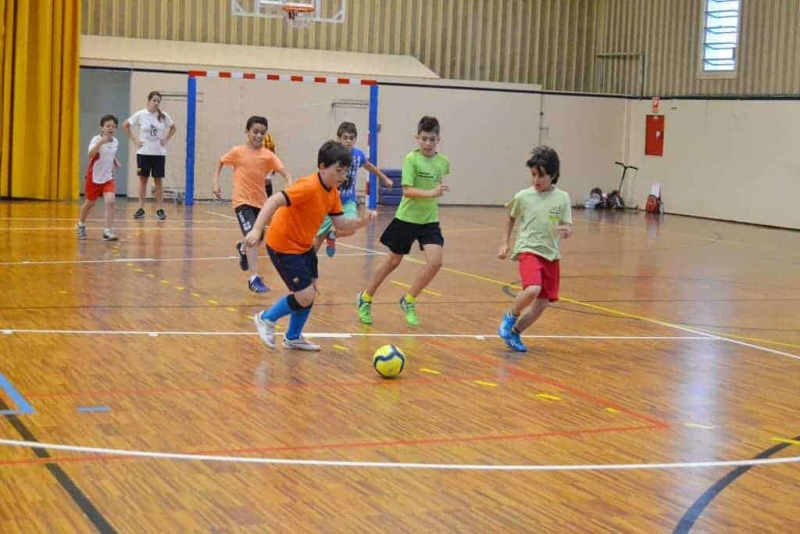 Exhibició de futbol sala (cloenda de les activitats extraescolars 2015)