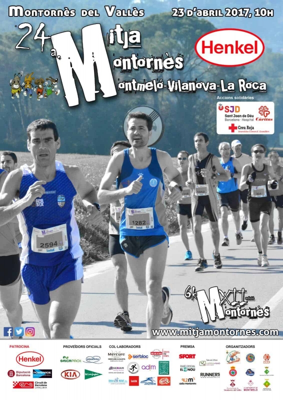 Cartell de la 24a Mitja Marató de Montornès