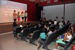 Un moment de l'acte de lliurament de premis de la sisena edició del concurs