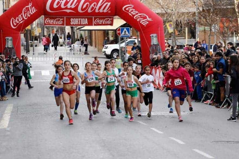 Sortida d'una de les curses de la Mini Solidària. Any 2015. Foto: Club Atletisme Montornès