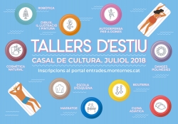 Banner dels tallers d'estiu 2018