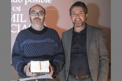 Albert Farré Ventura, amb l'alcalde José A. Montero (Foto: Ajt. Montornès. Autor: Juanjo Bermejo)