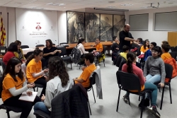 Un dels tallers sobre gestió del bulling impartit al Consell d'Infants