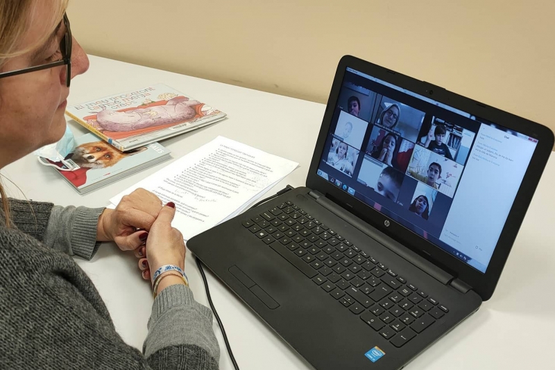 Club de lectura infantil virtual (imatge: Biblioteca de Montornès)