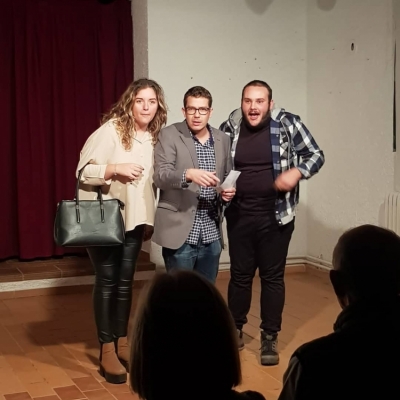 Espectacle de microteatre a càrrec de l'Aula de Teatre.