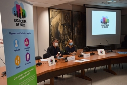 Presentació del nou projecte per impulsar les regidories de barri, amb l'alcalde, José A. Montero, i la tècnica de Participació Ciutadana, Beatriu Quintana.