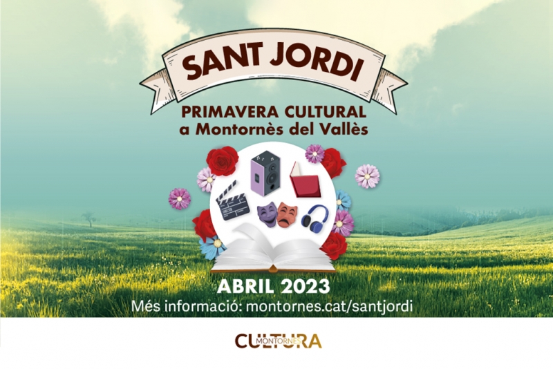 Imatge gràfica de la programació de Sant Jordi 2023