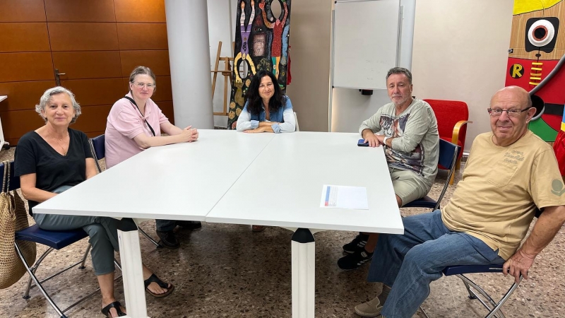 Converses en alemany a la Biblioteca de Montornès (Imatge: Biblioteca de Montornès)