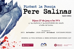 Cartell de l'acte d'homenatge a Pere Salinas.