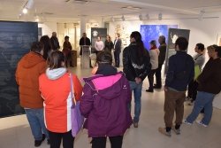 Un moment de la inauguració de l'exposició.