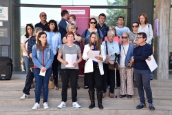 Lectura del manifest del Dia Mundial de la Fibromiàlgia i la Síndrome de Fatiga Crònica.