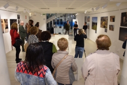 Un moment de la inauguració de l'exposició.