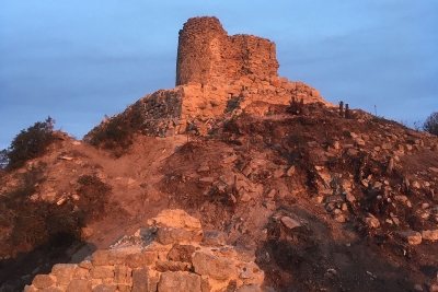 Treballs a la capella del Castell de Sant Miquel.