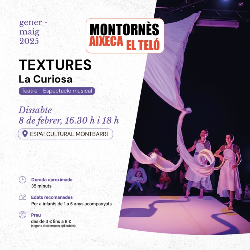 "Textures". El 08/02/2025 a l'Espai Cultural Montbarri.