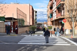 Nou pas de vianants a la cruïlla entre els carrers de Jaume Balmes i de Jacint Verdaguer.