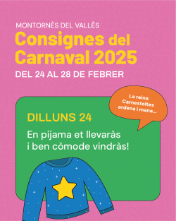 Consignes del Carnaval 2025 - Dilluns 24 de febrer.