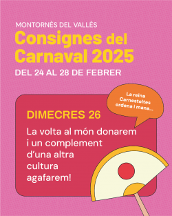 Consignes del Carnaval 2025 - Dimecres 26 de febrer.