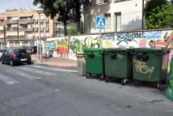 Contenidors de l'avinguda de la Mare de Déu de Montserrat