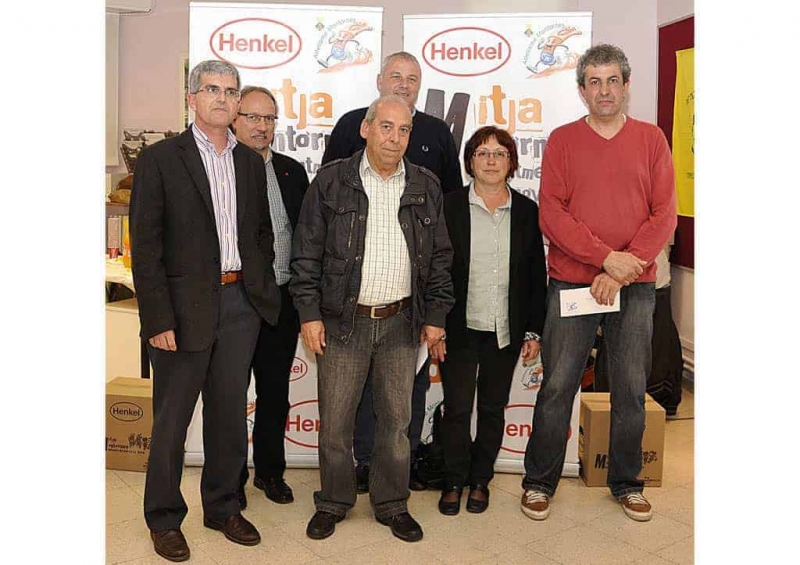 Foto de grup (d'esquerra a dreta): Mariano Pérez, Juan Jose Fernández, Josep Jané, Jos Petit, Maria Rosa Viñallonga i Jose Antonio Pérez. (Autor: Luís Duarte)
