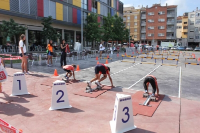 Exhibició d'Atletisme de dissabte a la plaça de Pau Picasso