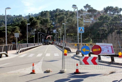 Tancament de l'accés des de Montmeló