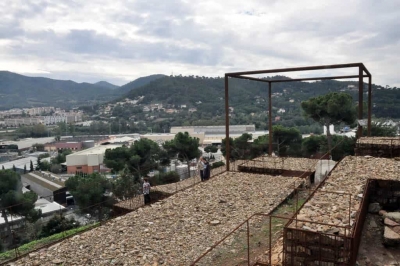 Recreació d'una de les torres de la residència