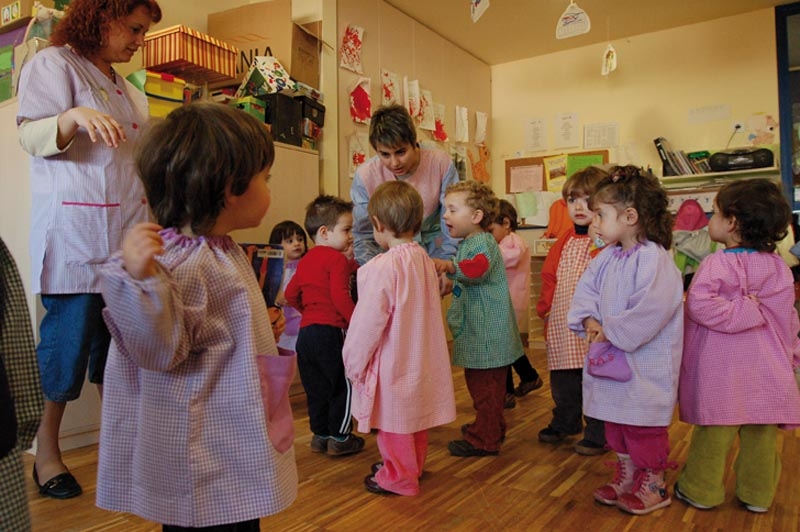 Una classe de la llar d'infants pública "El Lledoner" (imatge d'arxiu)