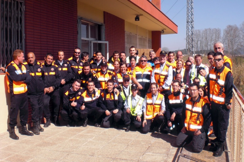 Cos de voluntaris de Protecció Civil de Montornès