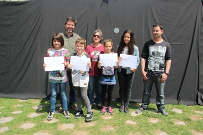 Els guanyadors, guanyadores i representants del Concurs de punt de Llibre 2016