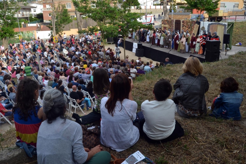 Representació de la Remençada 2016. Escenari carrer de Narcís Monturiol