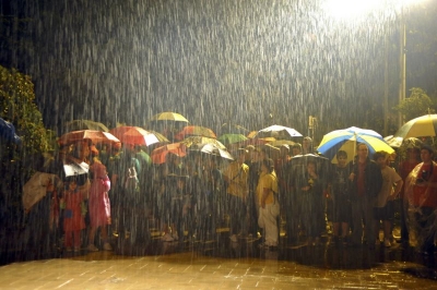 L'inici de la Festa marcat per la pluja