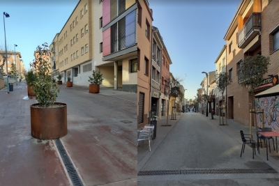 Nou arbrat al carrer Major i al passatge de La Bòbila.